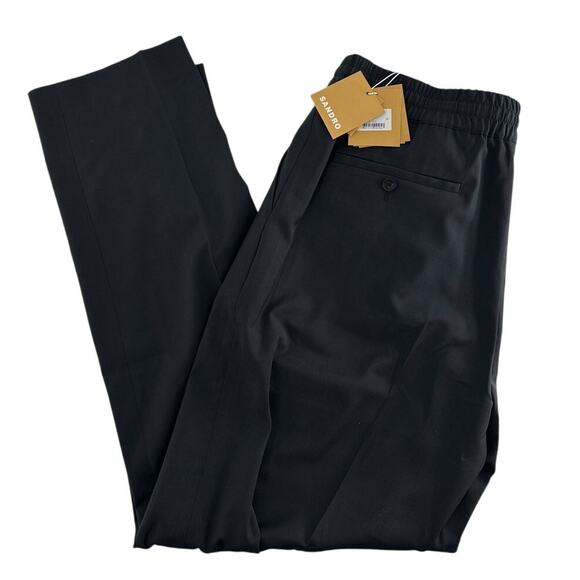 Sandro Paris Men's Fonte New Alpha Elasticated Straight-Leg Pants Size 46 | XXL - Picture 5 of 12